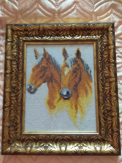 Работа «Пара лошадок»