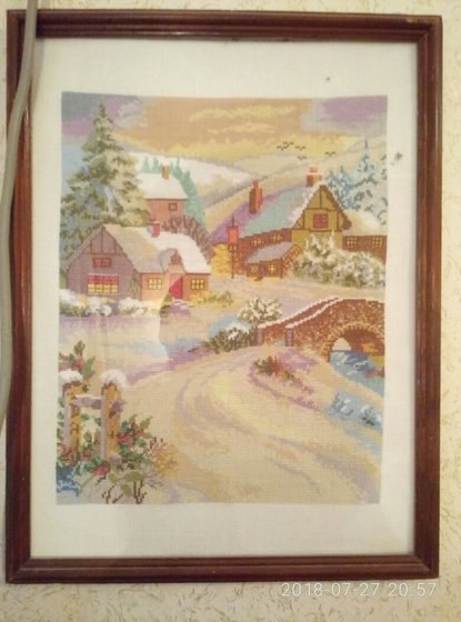 Работа «ЗИМНЯЯ ДЕРЕВНЯ»