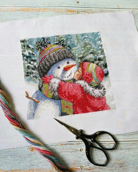 Работа «Поцелуй снеговику»