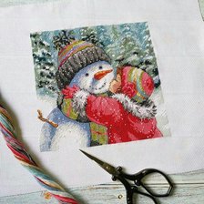 Работа «Поцелуй снеговику»