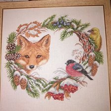 Работа «Зимний венок»