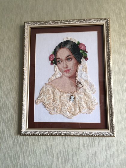 Работа «Вышивка бисером, кружева»