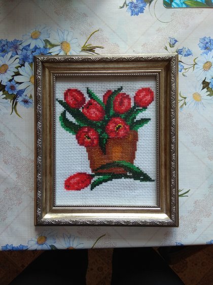 Работа «Тюльпаны»