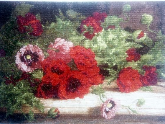 Работа «"Маки на столе"Золотое Руно»