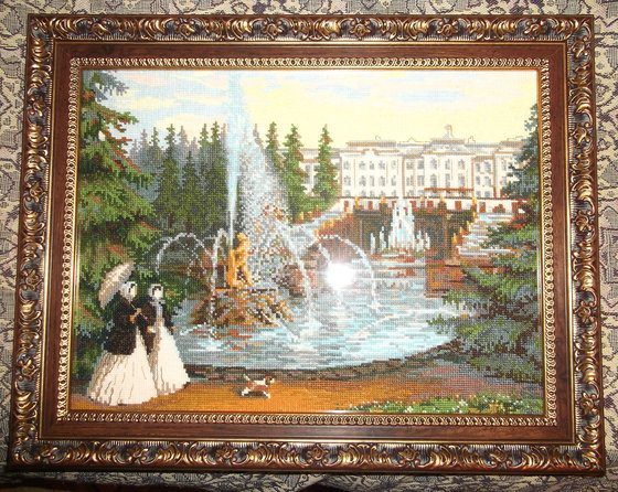 Работа ««Фонтан» в рамке»