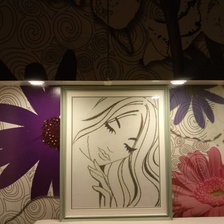 Работа «Девушка. Монохром»