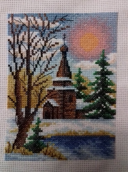 Работа «зимний пейзаж»