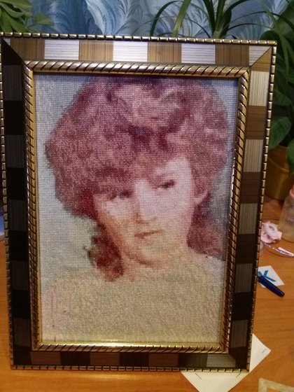 Работа «Портрет мамы»