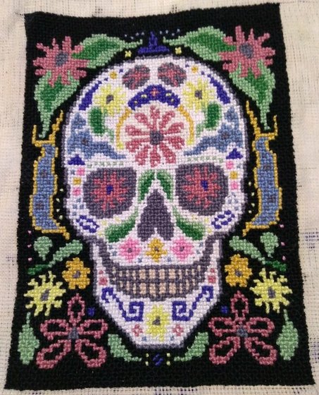 Работа «Мексиканский череп»