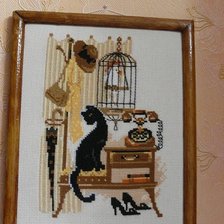 Работа «Кошка и телефон»