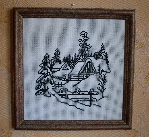 Работа «Зима ч/б»