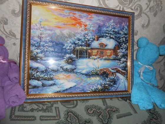 Работа «Зимняя сказка  Чудесная игла»