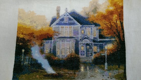 Работа «Лирический пейзаж. Загородный дом. Отшив»