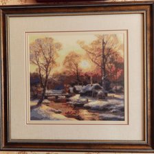 Работа «Зимний закат.»