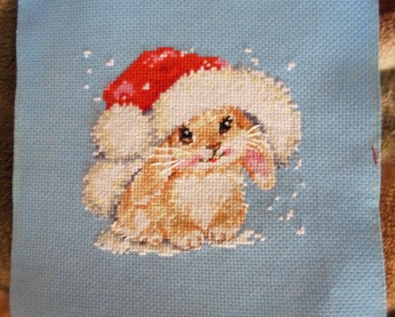 Работа «Зимний зайчишка»