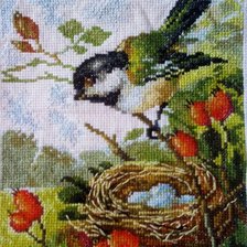 Работа «,,На ветке шиповника"»