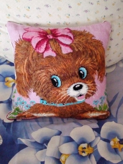 Работа «Подушка ,,Собачка".»