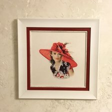 Работа «Виктория . Вышито по схеме Heritage»