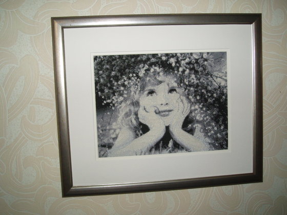 Работа «Девчушка в венке»