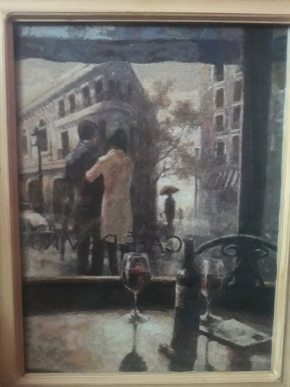 Работа «Кафе в Париже»