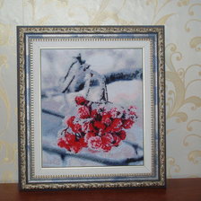 Работа «Рябинка под снегом»