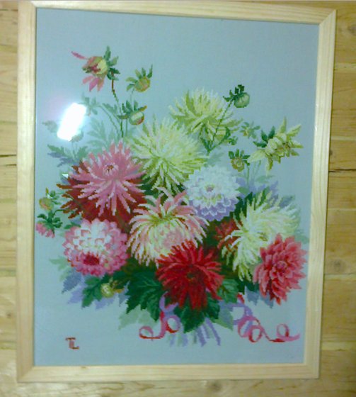 Работа «Георгины»