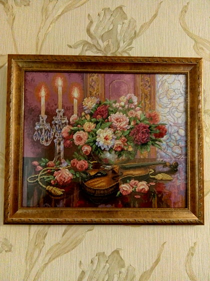 Работа «Романтический букет»