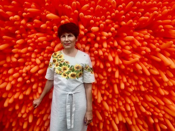 Работа «Платье в подсолнухах»