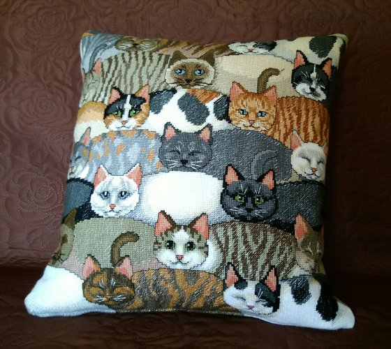 Работа «Подушка кошатницы»