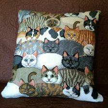 Работа «Подушка кошатницы»