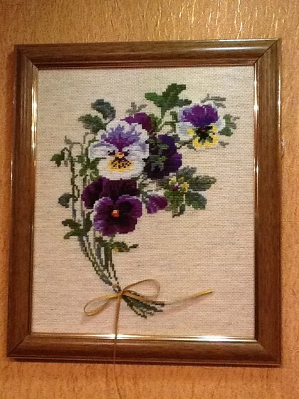 Работа «Анютины глазки»