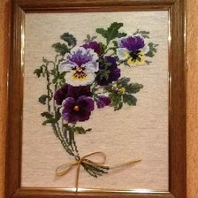 Работа «Анютины глазки»