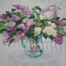 Работа «Оттенки сирени»