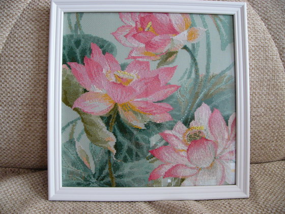 Работа «Розовый лотос»