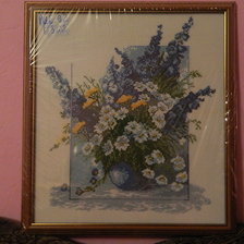 Работа «Голубой букет»