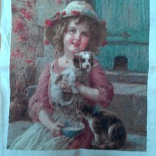 Работа «Девочка с друзьями)»