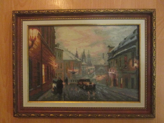 Работа «Вечерний город»