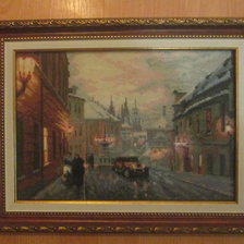 Работа «Вечерний город»