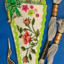 Работа «Чехол для ножниц»