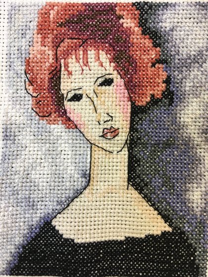 Работа «ДЕВУШКА С РЫЖИМИ ВОЛОСАМИ»