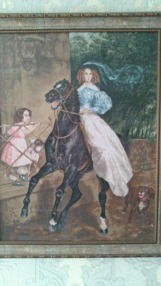Работа «Всадница по картине К.П.Брюллова»