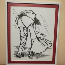 Работа «Прогулка под дождем»