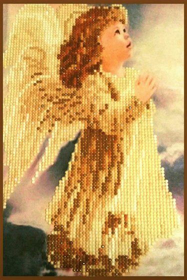 Работа «Алмазная вышивка "Ангелочек" (частичная выкладка)»