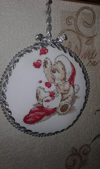 Работа «новогодний Мишка»