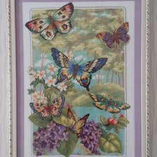 Работа «Лес бабочек»