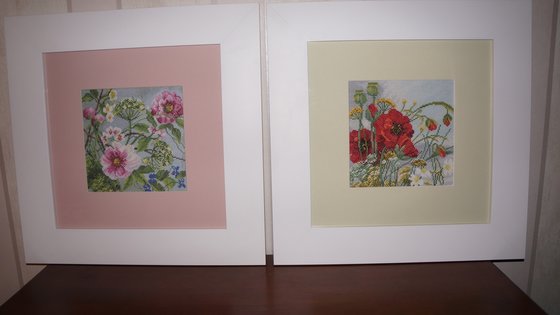 Работа «Lanarte - Пионы и Маки»