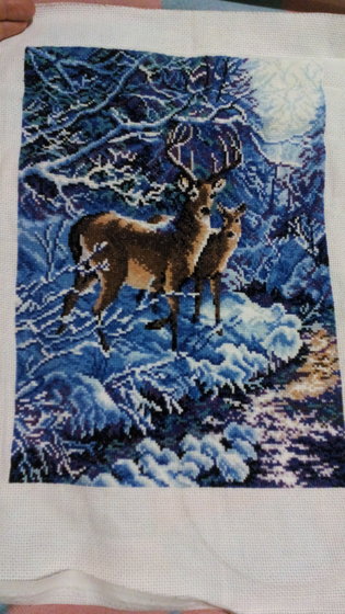 Работа «Зимний лес»