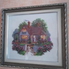 Работа «дом с розами»