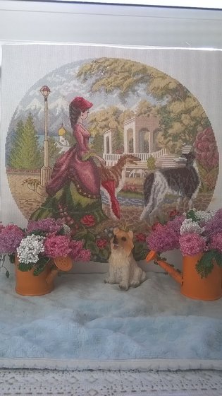 Работа «Дама с борзыми»