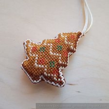 Работа «Елочная игрушка "рождественский пряник"»